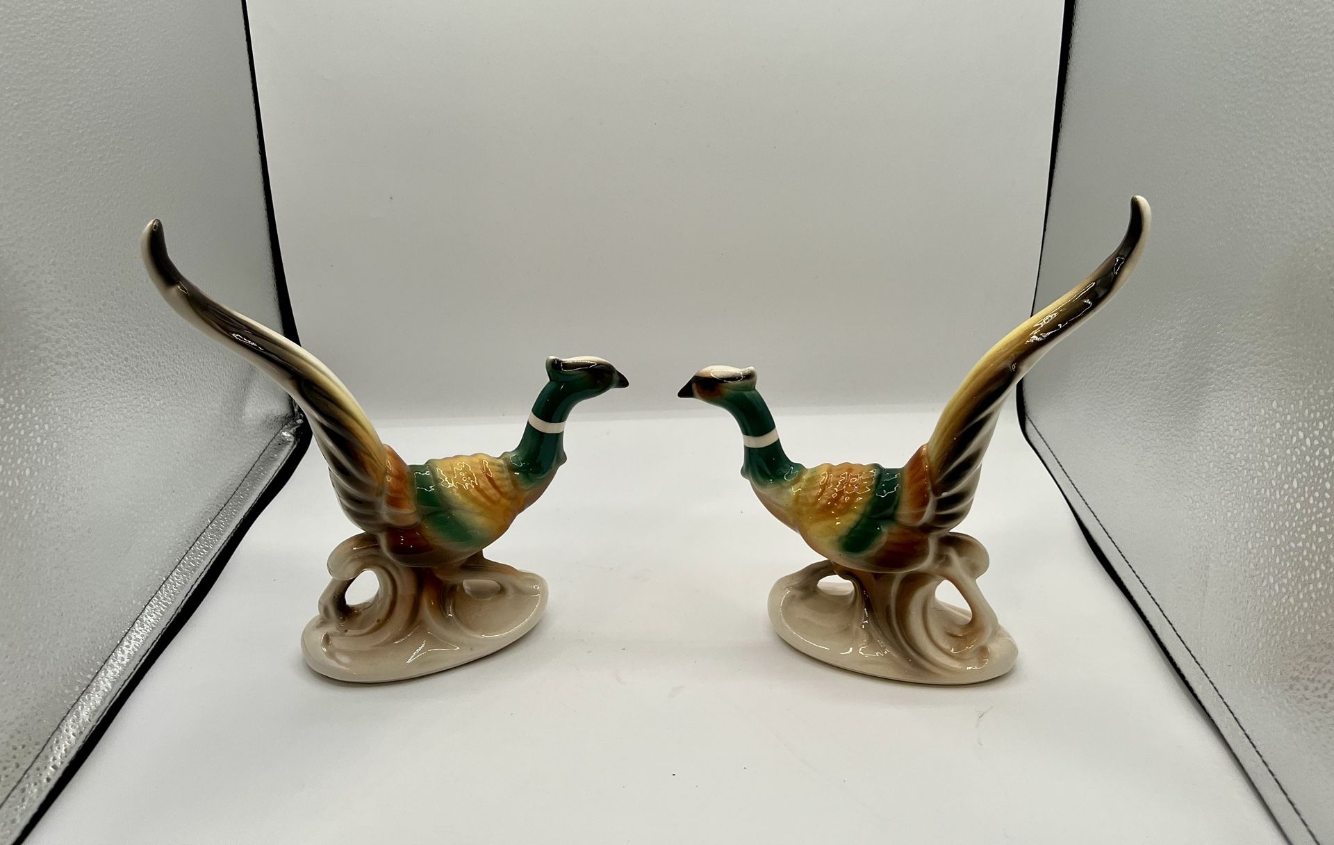 Colorful Ceramic Bird Figurines