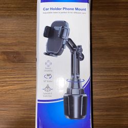 Adjustable Car Phone Holder | Cup Mount Universal Fit | 360° Rotation | NEW!
