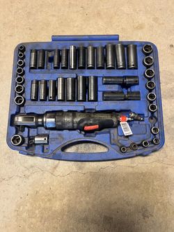 Impact socket set. Cornwell sockets and IR air ratchet