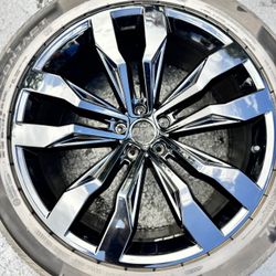 Vw 21in Black rims and tires