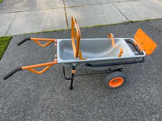 Worx WG050 8-in-1 Aerocart Garden Cart/Wheelbarrow Heavy Duty/Dolly