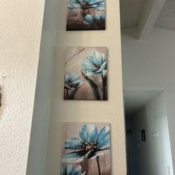 2 Sets Of 3 Paintings Home Decor