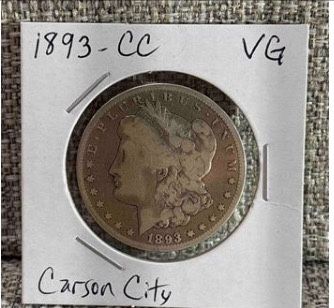 1893  CC Silver Morgan 