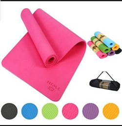 Thick Yoga Mat Classic 6mm Thick Yoga Mat (72" x 24)  NEW  $10