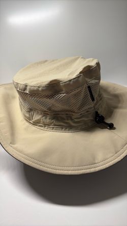 2 Columbia grey camo sun hat / boonie hat with a mesh vent and adjustable drawcord