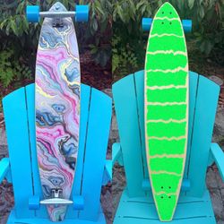 Custom Complete Longboard Skateboard 46.25” Gullwing Trucks Sector 9 Race Wheels