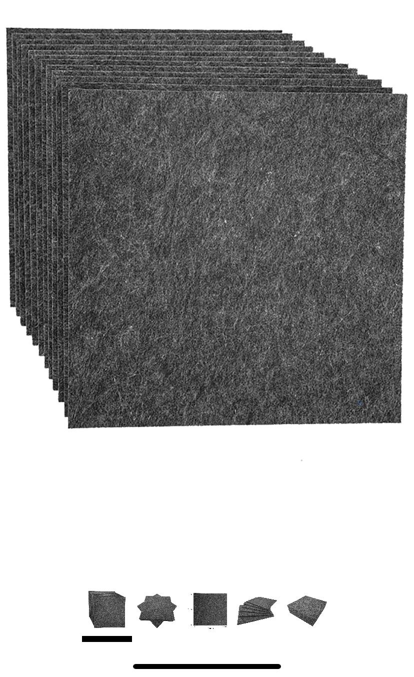 (New) sound proofing panels, 12 pack set