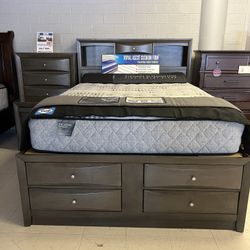 Emily Grey Bedroom Set-American Freight 5901 Griggs Rd