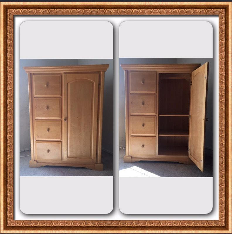 Dresser changing table combo/dresser closet armoire