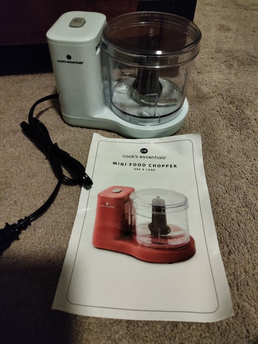 Mini Food Chopper * Cook's Essentials Brand! NEW!