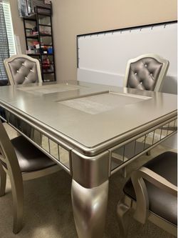 Glamorous Dining Table And Six Chairs