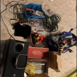 Assorted Tools and Speaker - Used