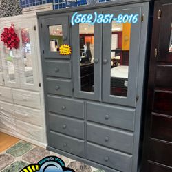 Grey XL closet Wardrobe New Ropero Armoire Nuevo 