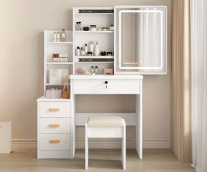 White vanity