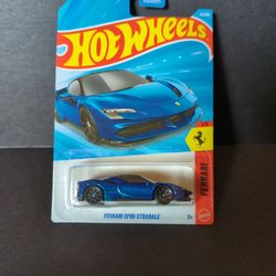 Hot Wheels Blue Ferrari SF 90 Stradale 