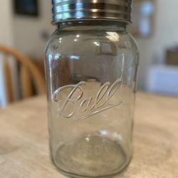 Mason Jar With Lid