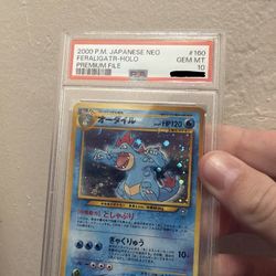 Feraligatr Japanese Neo Premium File PSA 10