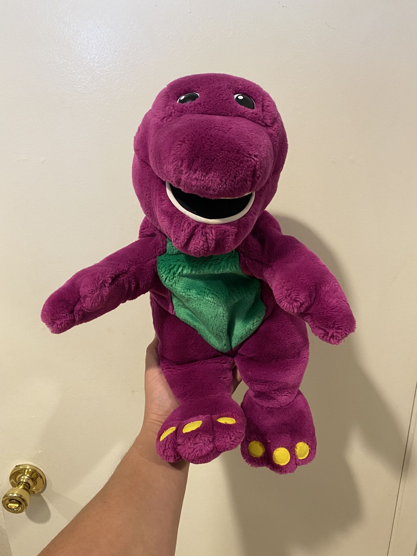 BARNEY Plush Toy - Talking & Singing Games - Vintage 1997 ActiMates Microsoft corporation Tested Works Great