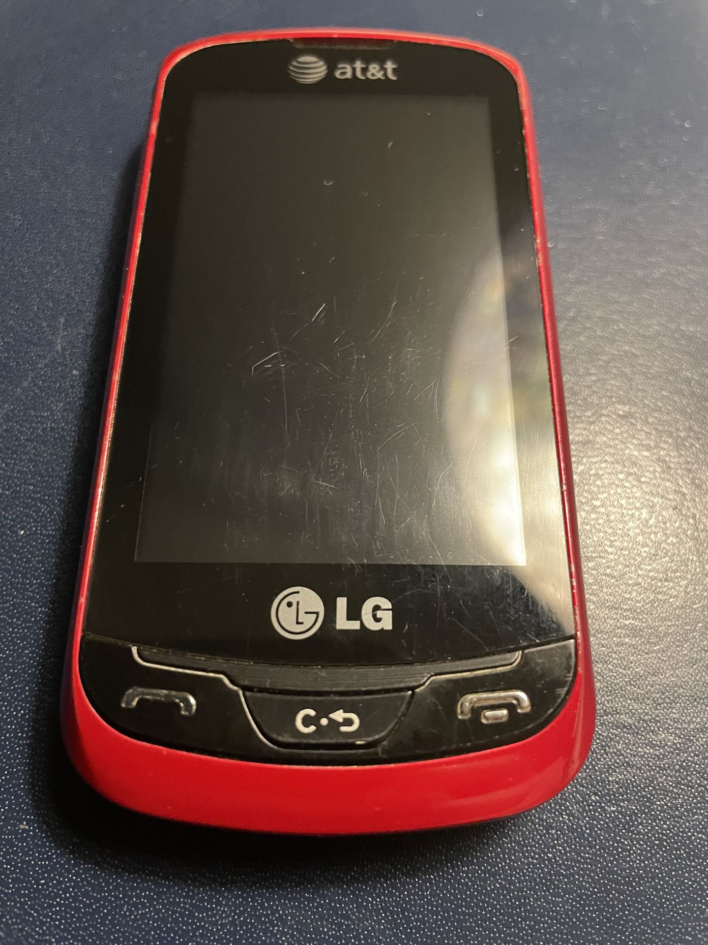 AT&T LG Xpression Slider Cell Phone C395 + Charger