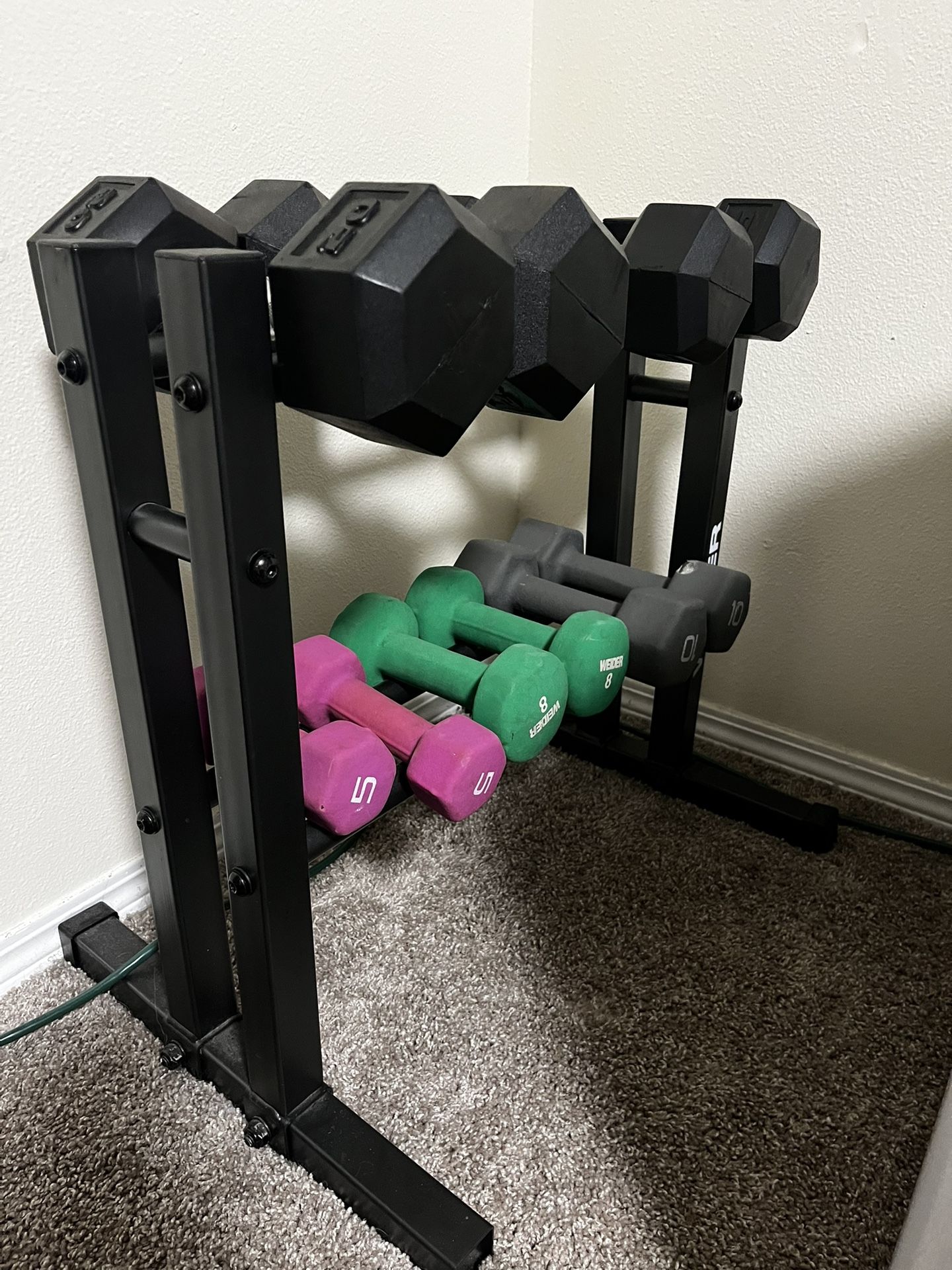 Hand Weights And Stand