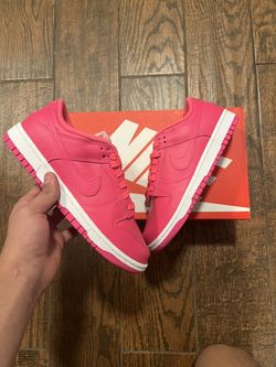 Size 6.5 Woman Nike Dunk Low Hyper Pinks