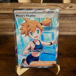 Pokémon TCG Misty's Vitality Full Art Trainer #111/084 – Pitch Black – Near Mint