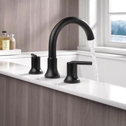 Delta Faucet Trinsic Roman Tub Trim - T2759-BL - Modern Bathroom Tub Faucet Set - Includes Tub Fauce