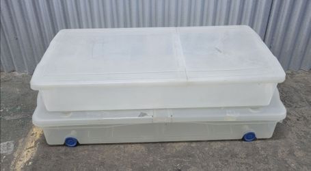 Clear Big Underbed Storage Bins