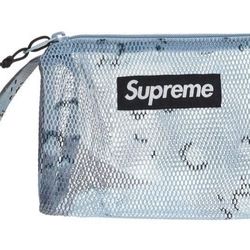 Brand New! Supreme Mesh Utility Pouch -Blue Chocolate Chip Camo-