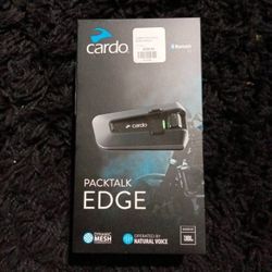 Cardo PACKTALK Edge Motorcycle Bluetooth Communication System Headset