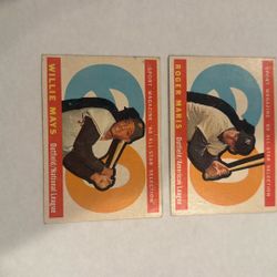 1960 Topps, Willie Mays, Roger Maris