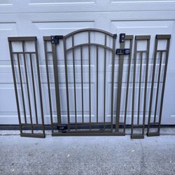 Summer Infant Decorative Walk-Thru Baby Gate Bronze Metal Safety Gate with Extensions 48”