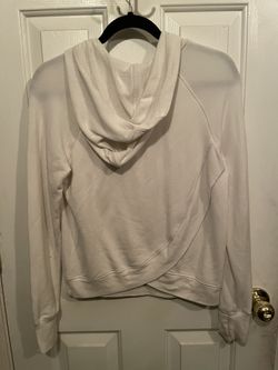 Athleta White Long Sleeve Pullover Work Out Activewear Top Shirt  XS
