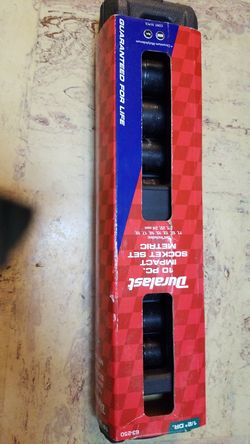 Duralast 10 pc.metric shallow socket set