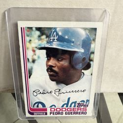 1982 Topps Baseball Card #247 Pedro Guerrero 