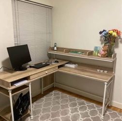 L-shaped desk