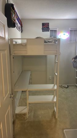 2 desk bunk beds