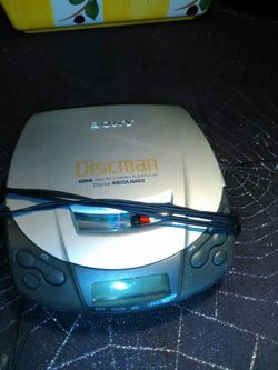 Vintage Disc man CD player with headphones