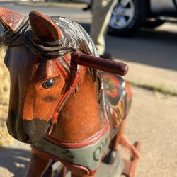 Medium-sized Wooden Antique Horse