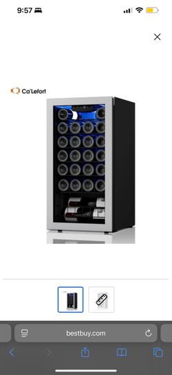Ca'Lefort 27 Bottle Wine Fridge with Glass Door