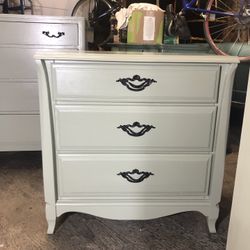 Nightstand, Painted Light Green