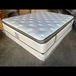 Ck Organic Elite Superior Hybrid Cool Gel Memory Foam Pillow Top 14inch Mattress!