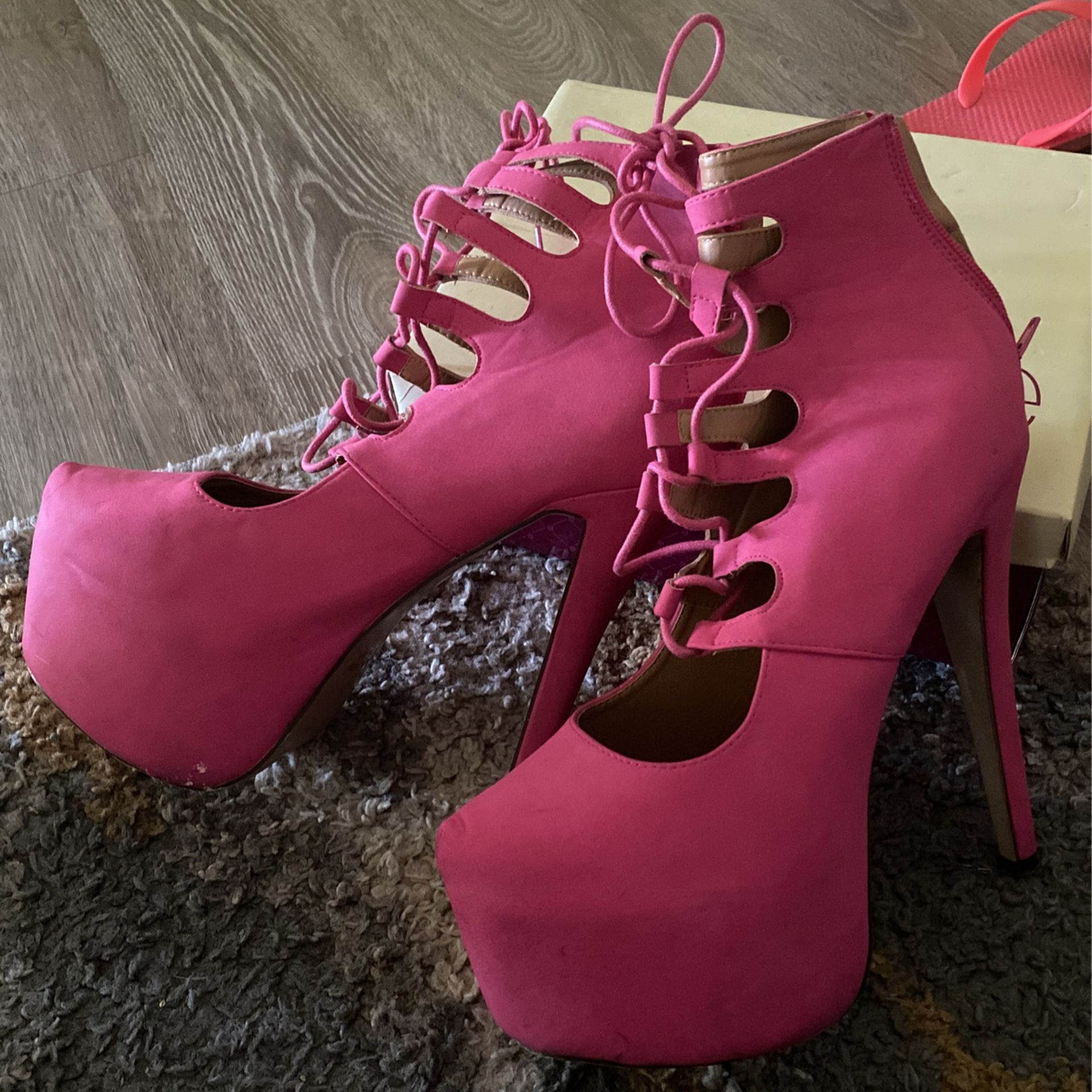 Pink Glaze Heels