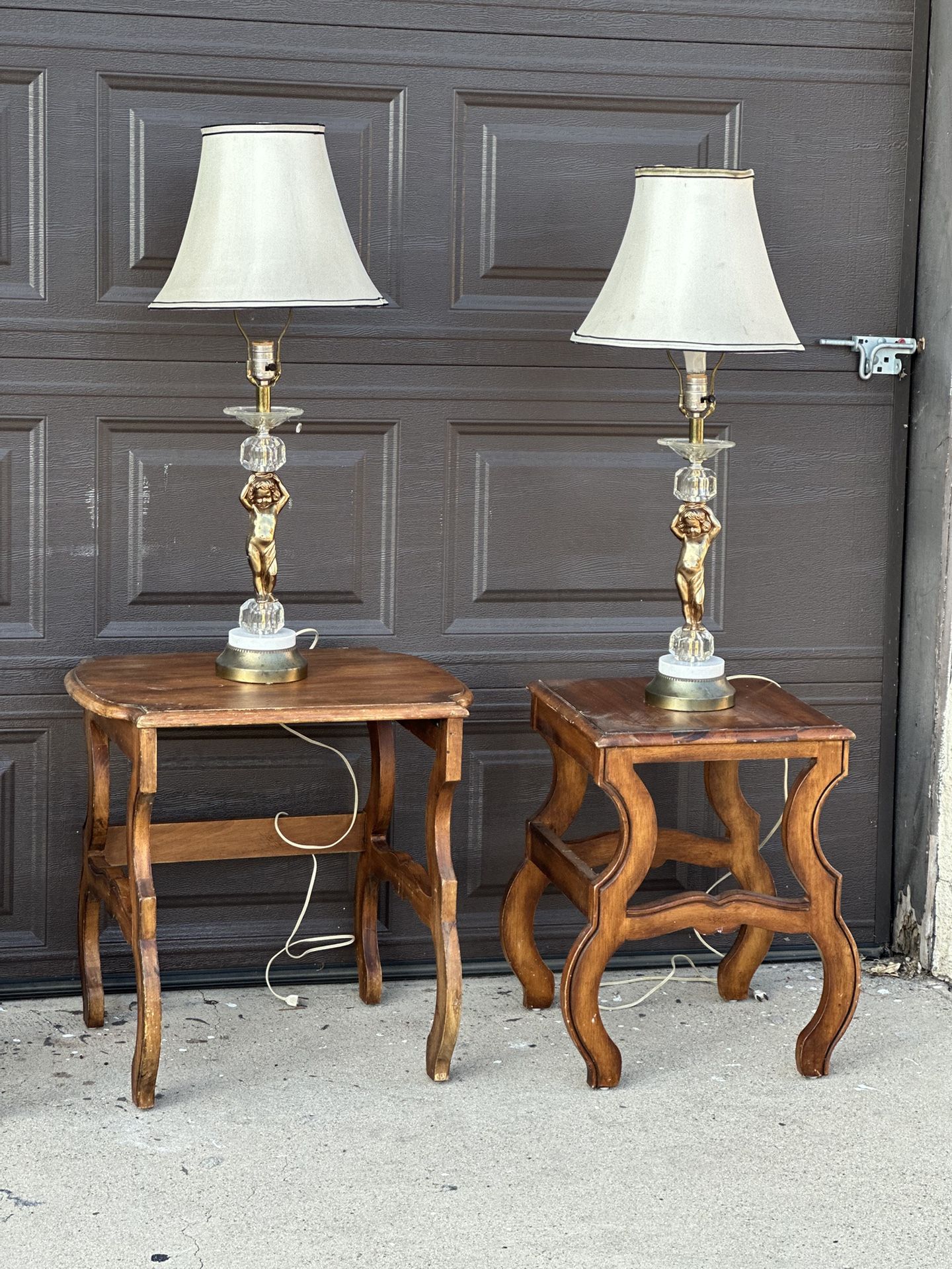 3 Solid Wood Side Tables Nesting Tables $127.00 For The Set
