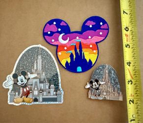 Disney World Mickey Pin, Sticker, Patch