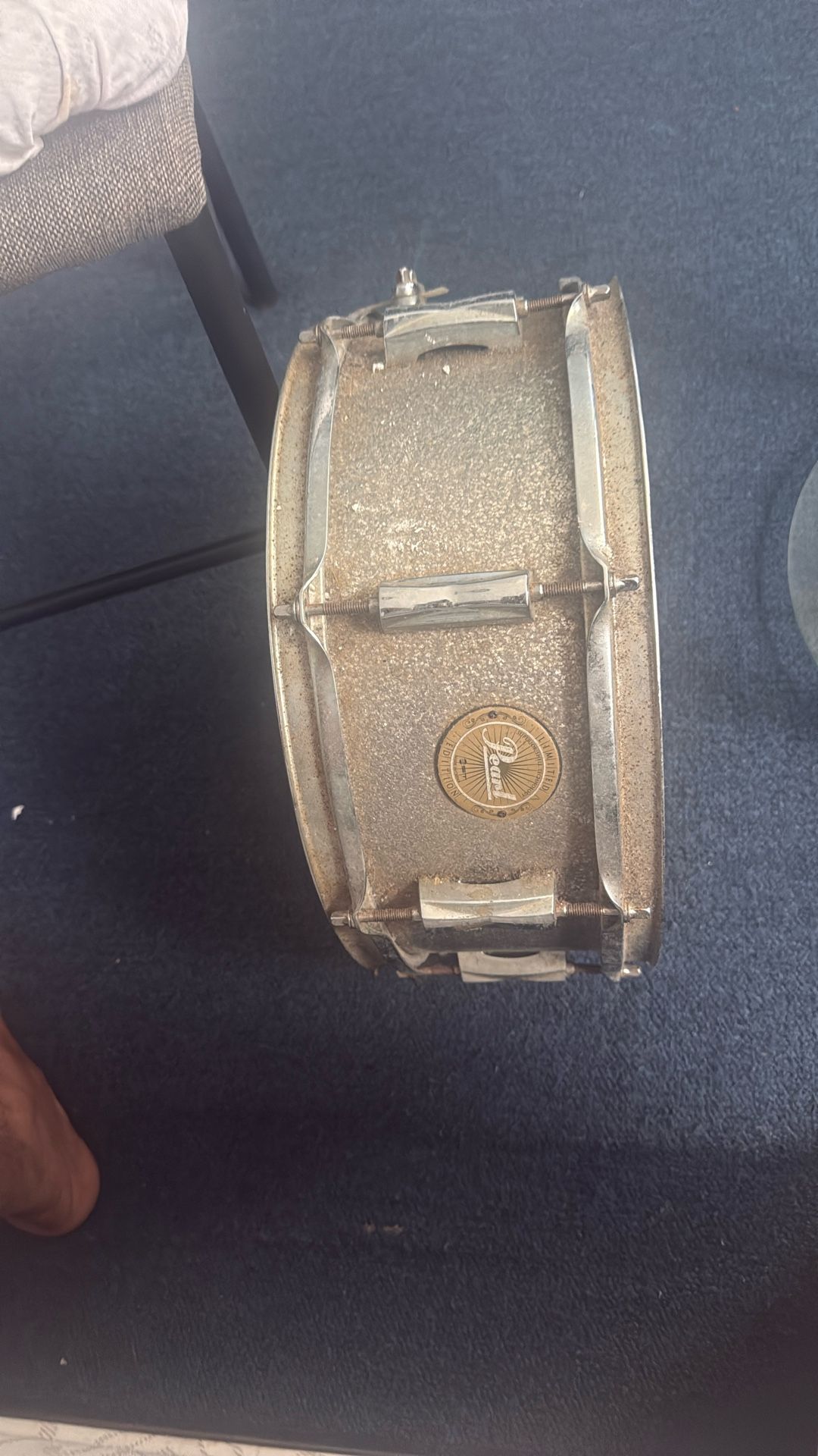 Sparkling Silver pearl snare Drum 