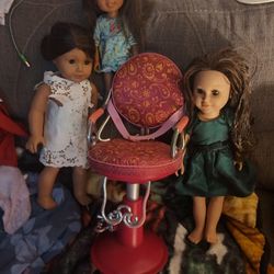 Dolls And Chair