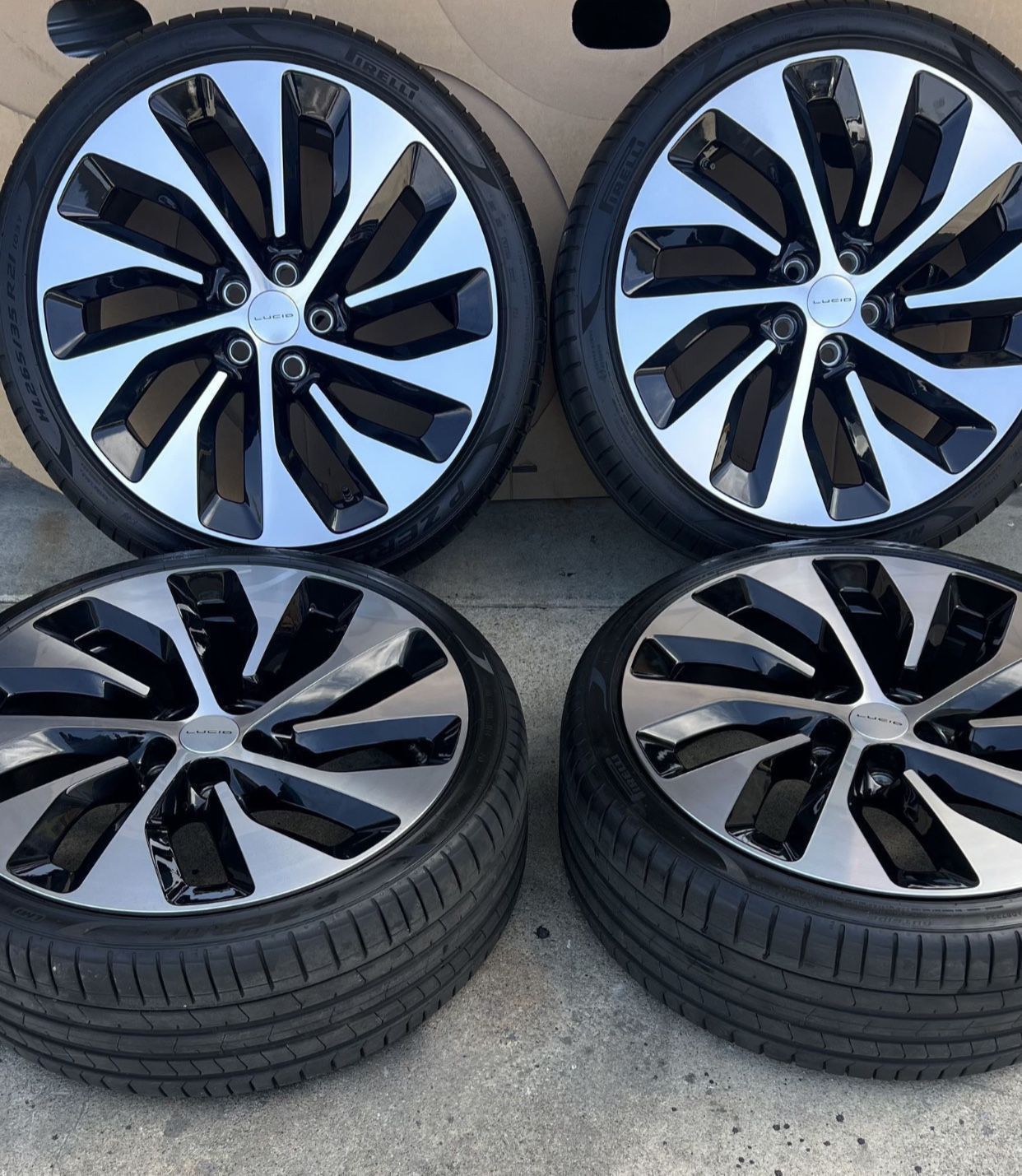 21” Lucid Air Dream Performance Edition Aero FORGED Wheels Rims Tires ...