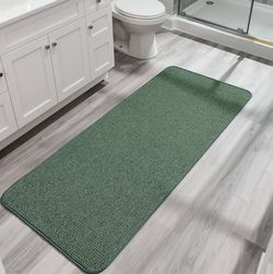 BOSAP Bath Mat,Ultra Thin Bathroom Runner Rugs,Large Bath Mats for Bathroom,Quick Dry,Non-Slip,Machi