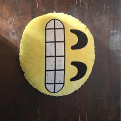 Black And Yellow Emoji Pillow 